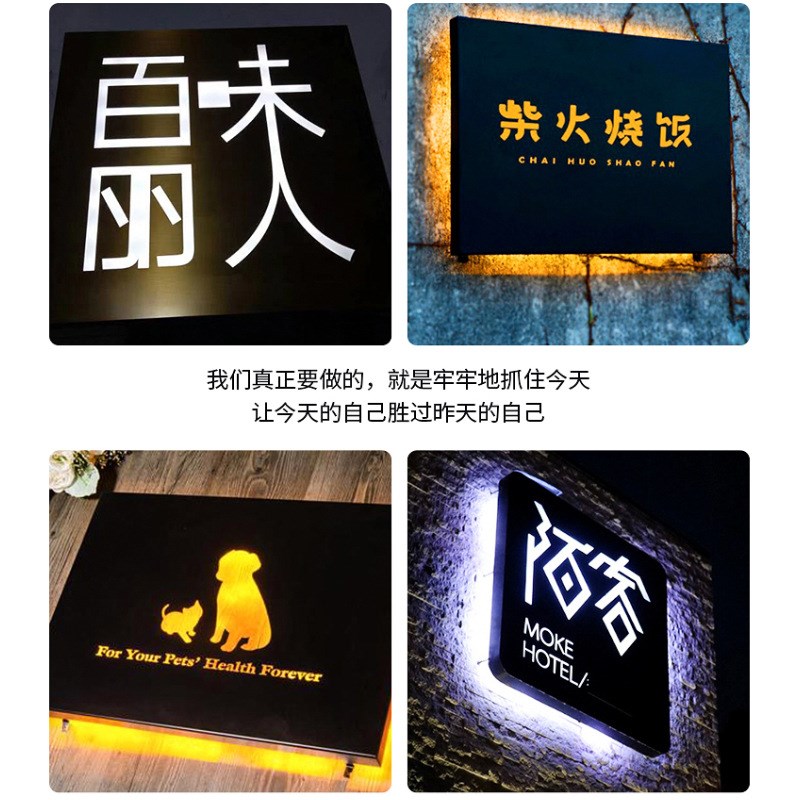 厂家供应不锈钢吸塑灯箱单面高亮LED灯商场快餐店广告发光招牌