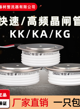 椿树KK快速晶闸管KG高频可控硅平板式KA500A1600V凸型中频炉