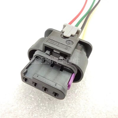 适用汕德卡C7H豪瀚N7G豪沃T7HTX重汽曼天然气氧传感器线束插接头