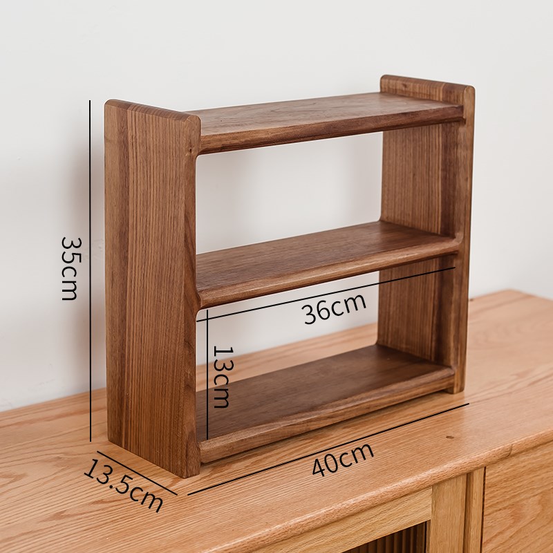 实木茶杯架桌面收纳m台胡桃木咖啡器具置物架茶具博古架小型展示