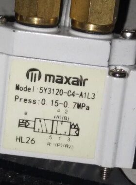 MAXAIR 电磁阀,5Y3120-C4-A1L3,5Y3120-M5-A1L,MSY5120-5DL-01