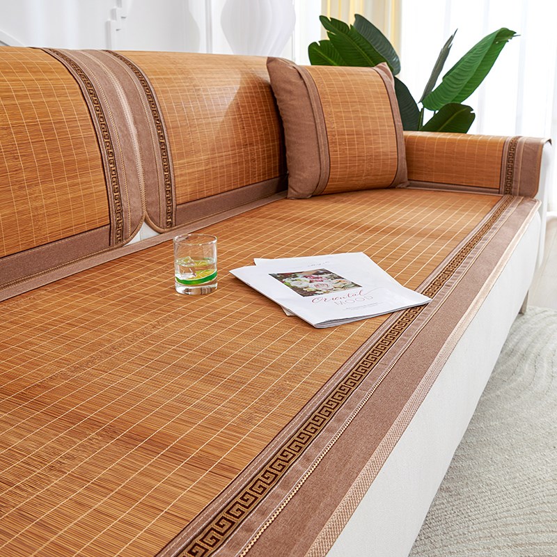 竹席垫沙发凉席坐垫夏季沙发垫夏用2025新款凉感U固定防滑座垫盖