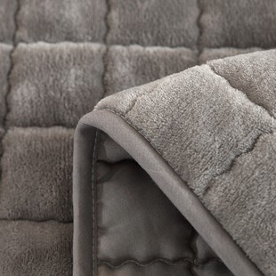 冬季法兰绒床垫软垫褥子双人垫被毛毯床褥垫1.5Qm学生宿舍专用薄