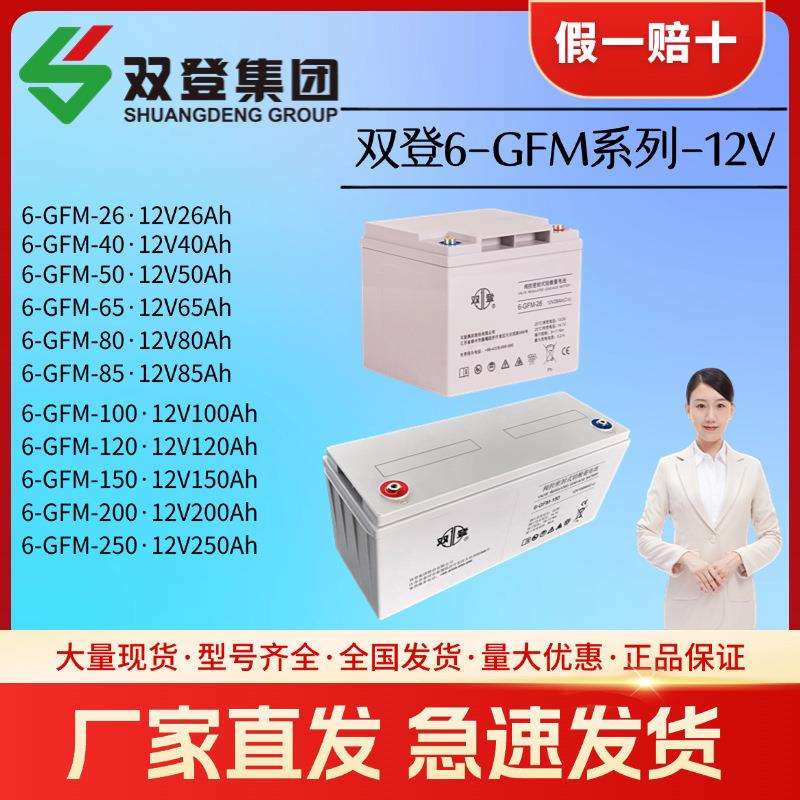 双登蓄电池6-GFM-12V 26AH40AH50AH65AH80AH85AH100AH120AH150AH