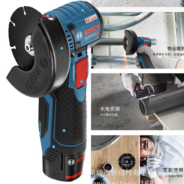 瓷砖锂电切割角磨机小钢侠金属木材水电塑料管GWS12v-76抛光砂轮