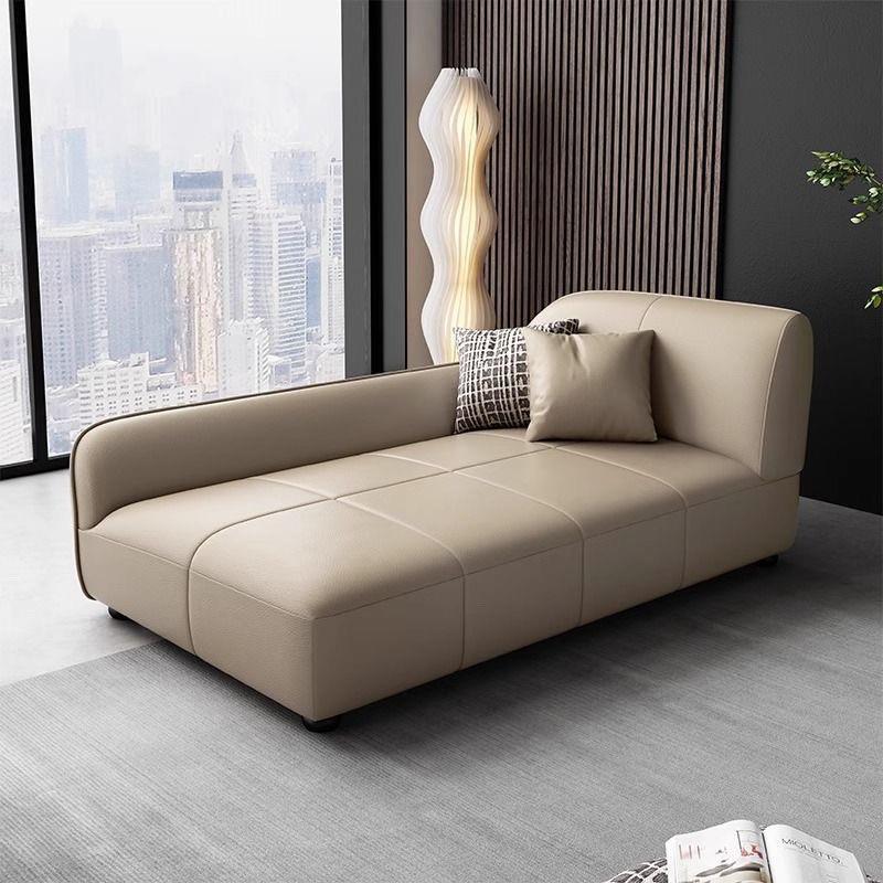 轻奢极防水耐磨抓皮贵妃客厅卧室整装实木沙发单人躺椅