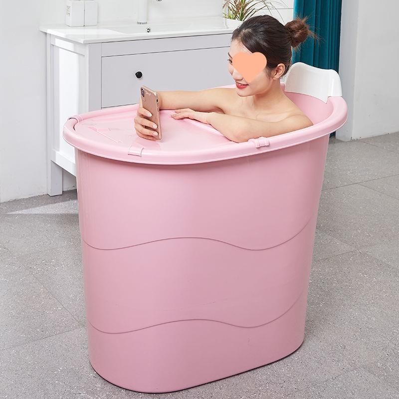 *加厚大人泡澡桶成人沐浴桶塑料浴缸家用小户型洗澡桶全身浴盆可