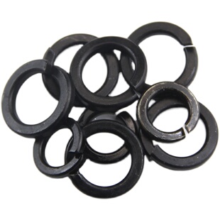 开口弹簧垫片 黑色弹垫圈 弹圈 发黑弹垫介子2mm-20mm内径 单只价