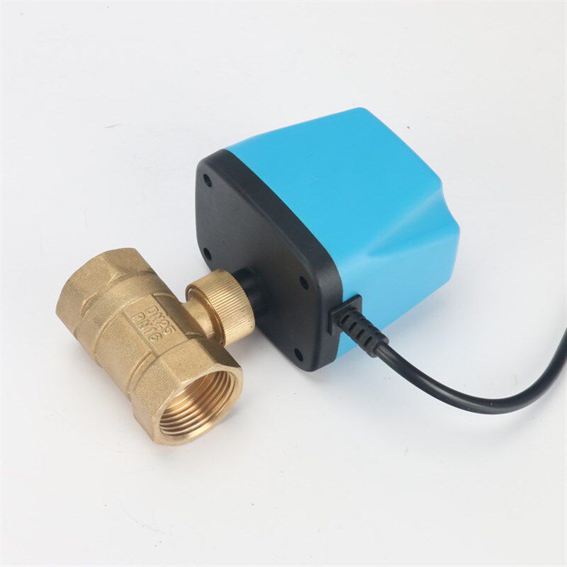 太阳能电磁阀电动ADC12V24V220V空调温控二通三通球阀常开闭球阀