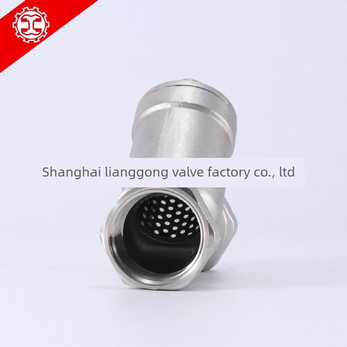 上海良工阀门不锈钢螺纹过滤器y形过滤器304过滤器Dn15/20/25/32