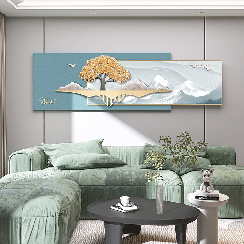 立体浮雕轻奢装饰l画现代客厅沙发背景墙艺术挂画卧室床头简约挂图片