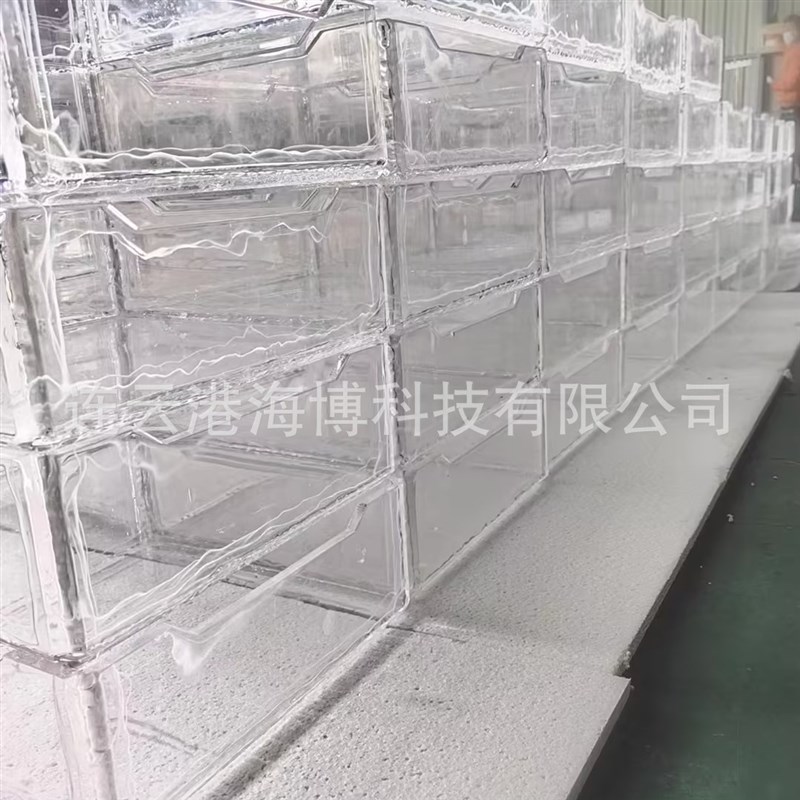 现货330*330*120透明熔融石英匣钵 耐高温石英舟 石英方盒  坩埚