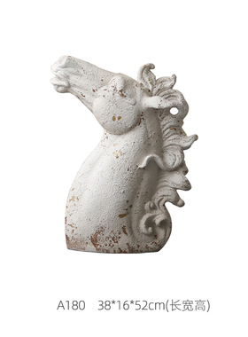 欧式复古罗马柱h摆件柱头民宿别墅艺术装饰品家用书房客厅摆件摄