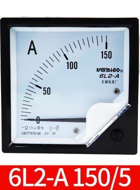 6L2型指针式交流电流表频率表50HZ直通30A三M相功率因素表380v电
