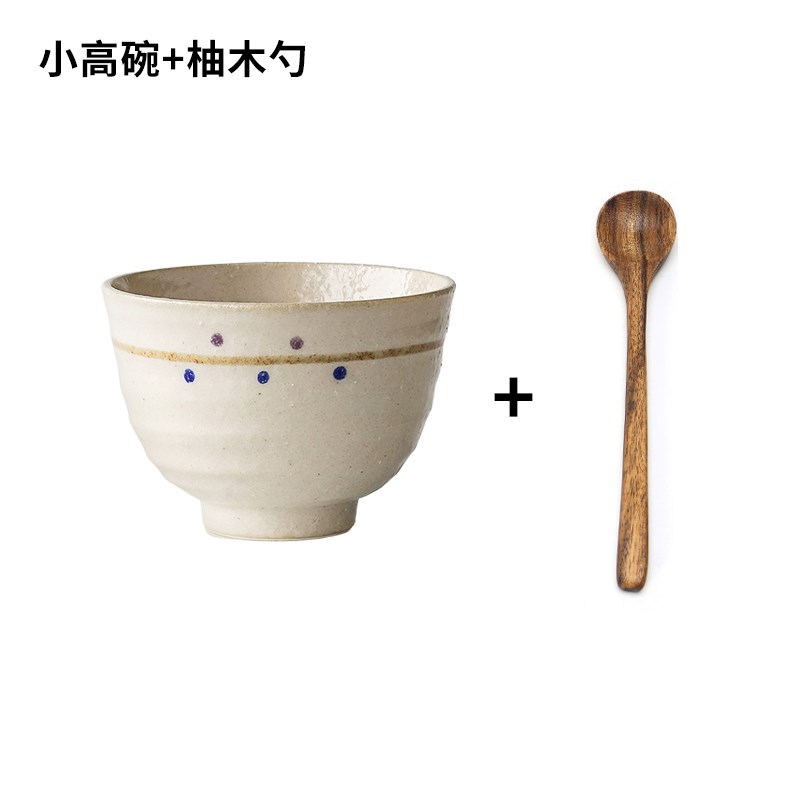 进口美浓烧小汤碗日式可爱手w工陶瓷微波炉高碗深圆碗家用味增汤