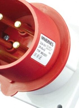 暗装插座16工业国曼德标防水 5芯 MA3 N52A4351N1IP5514M公头