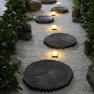 户外草坪脚踏石新中式 饰禅意汀步 景观别墅y庭院花园民宿小院子装