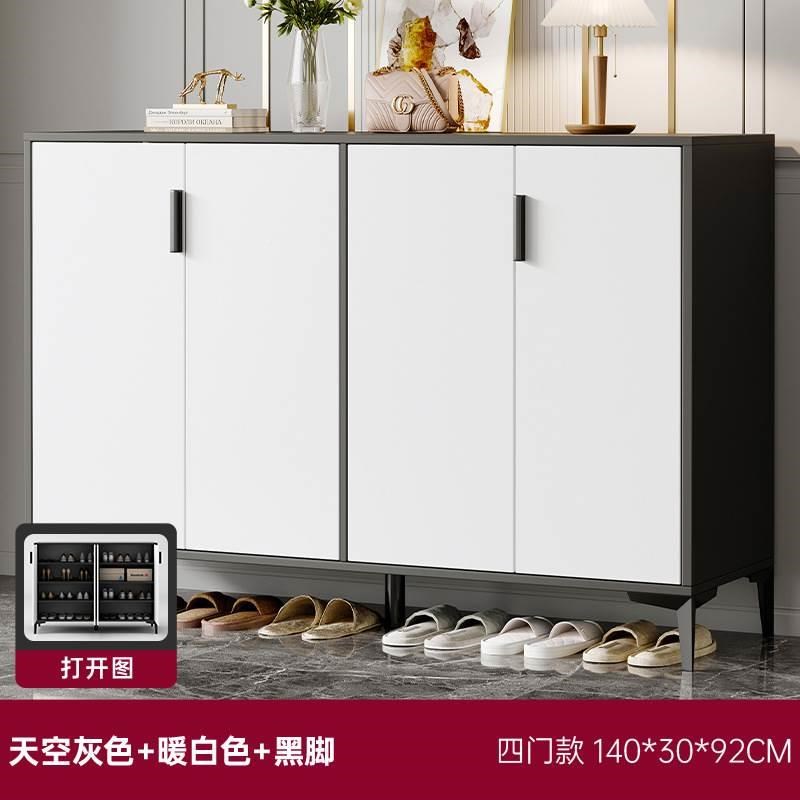 轻奢鞋柜家用门口楼n道外入户2025新款收纳玄关柜换鞋凳置物柜