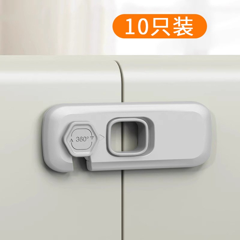 猫别墅玻璃柜门锁免打孔r宠物柜门锁扣猫柜固定卡扣双开玻璃中间