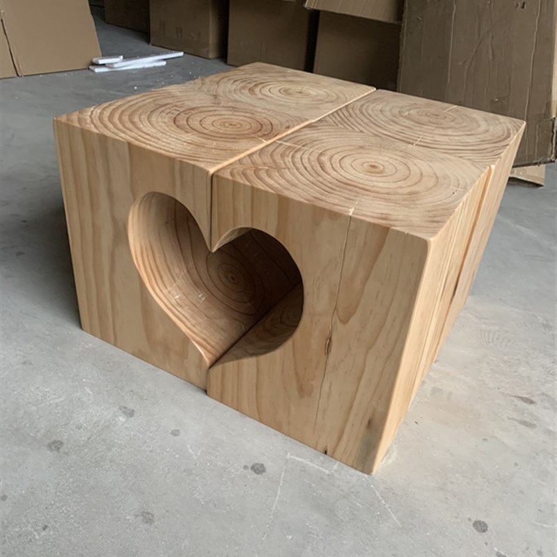 酒店摆件沙e发边几根雕实木墩子家用角几简约树桩茶几组合创意木