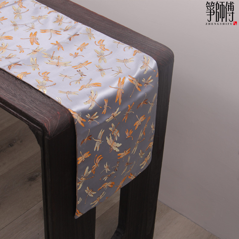 古琴套盖a布加厚古琴防尘布禅意中式古琴披仿古古琴桌旗盖桌布