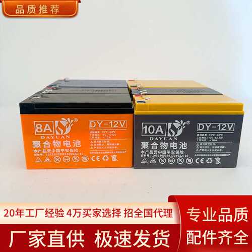 厂家直销优质锂电池 电动喷雾器聚合物锂电池 太阳能充电12V电池