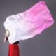 跳舞扇真丝舞蹈扇儿童绸广场舞扇抄古典长加长扇粉色古风锦鲤扇子