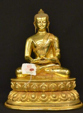 金铜像铜鎏进口精品阿弥陀佛密宗桌面摆件紫家用无南尼泊尔