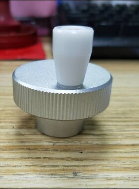 旋转手轮手柄/步进电机定位手轮/铝合金手柄把手/滚花黑色把手