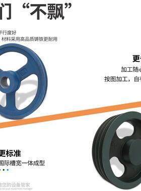 皮带轮A型三槽 三角带皮带盘多槽带轮马达电机小带轮小型传动轮