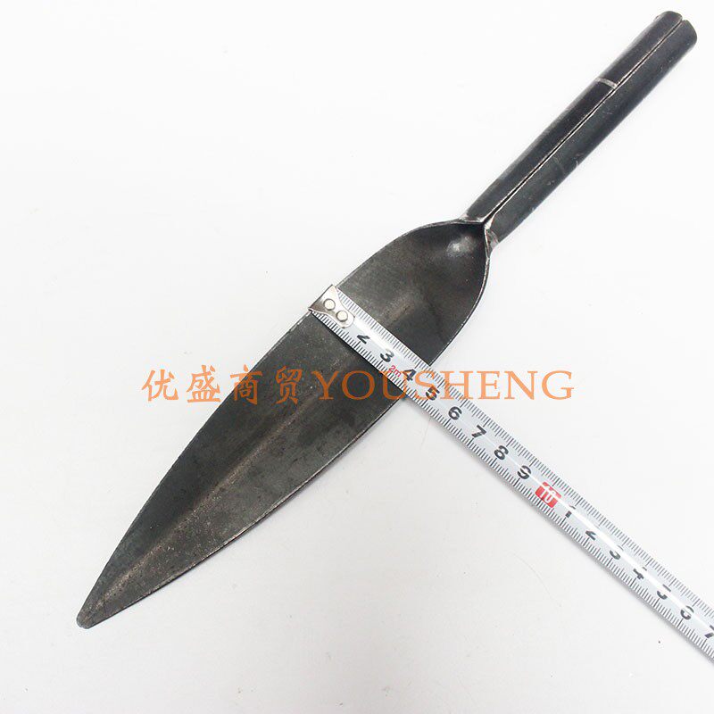 园艺种花铁铲工具家用多肉种菜草挖土拔草户外铁锹一体叶片小铲子