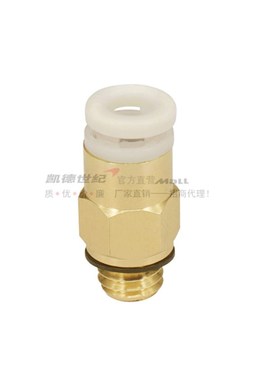 3D打印机配件Reprap 远程挤出机用气动接头 配4*2mm管子 M6螺纹