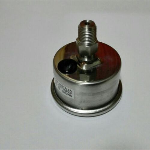 41mm全钢轴向压力表(正面47mm)压力0~90psi~6bar 2.5级 M10X1