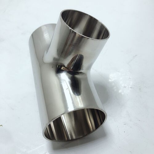异径焊接三通304不锈钢卫生级T型等径接头51*38变径三通非标管件