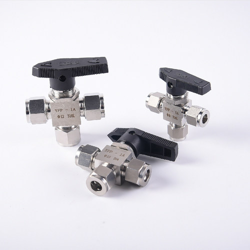 304不锈钢316卡套球阀仿美式直通阀三通阀阀门配件气源分配器