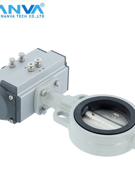 气动蝶阀D671X-16Q对夹式球墨铸铁软密封蝶阀QT450三元乙丙DN100