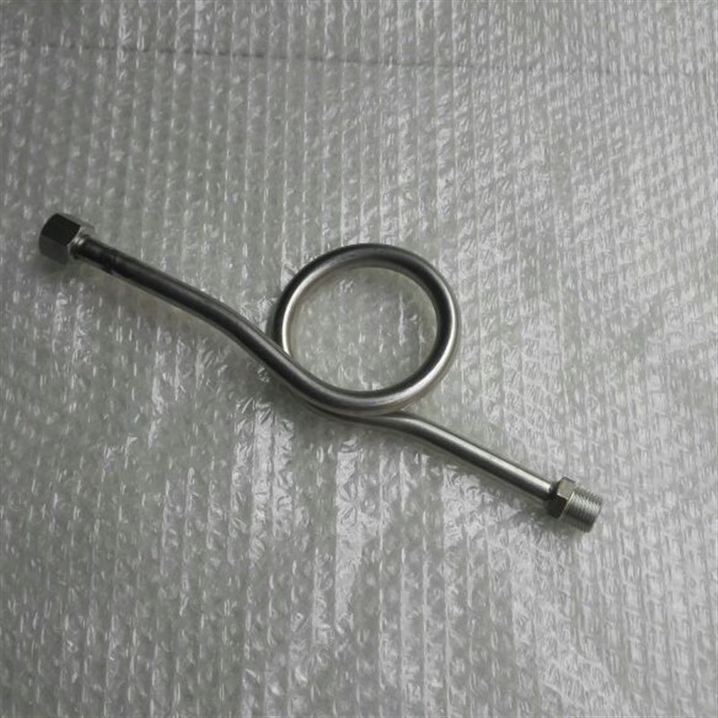 高压不锈钢压力表缓冲管 25mpa高压表弯 不锈钢压力表弯管 m14x2图片