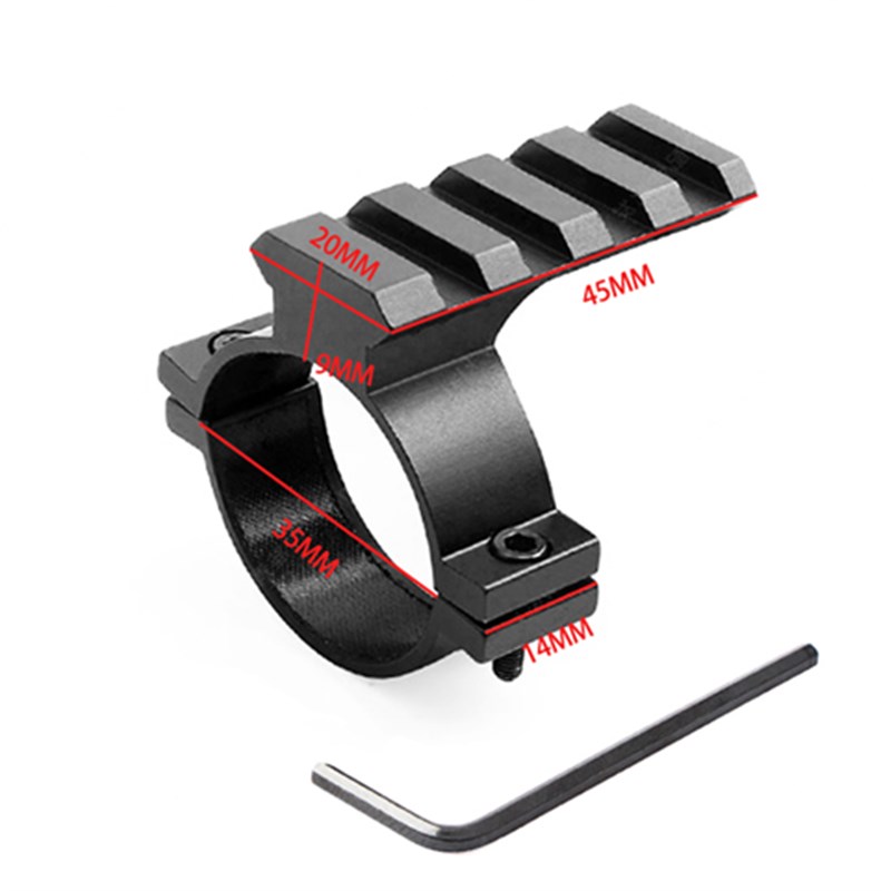 瞄夹具2a0mm导轨夹12/16/25/30/35mm管径超低夹倍镜支架激光手电