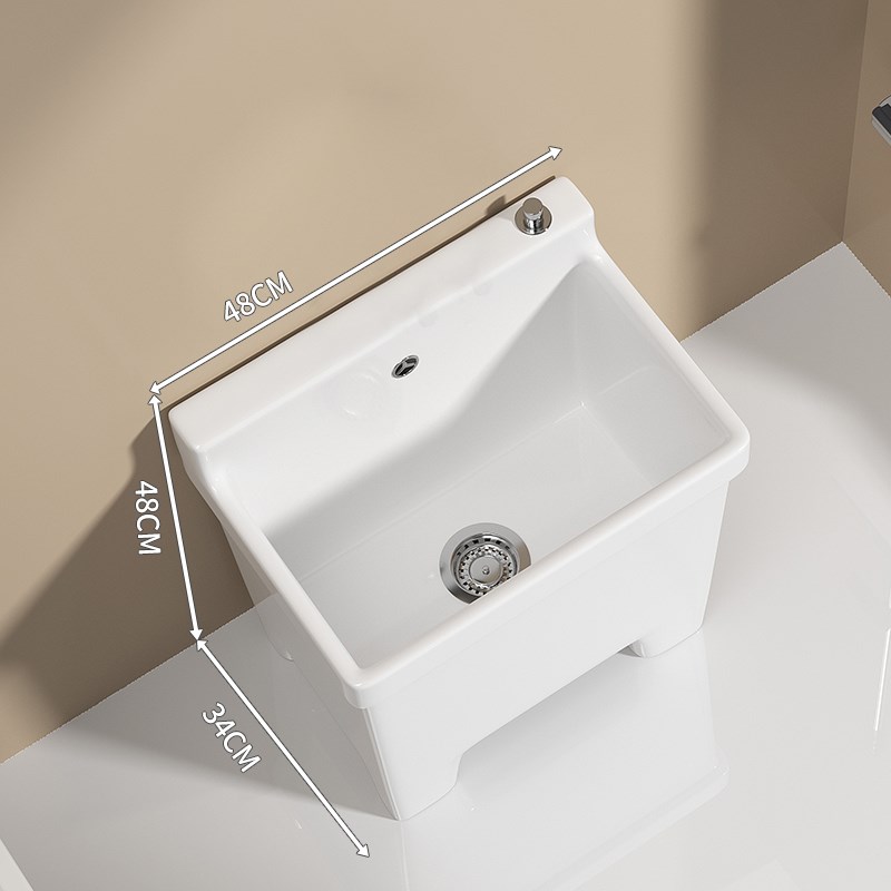 Xoro新陶瓷拖把池四腿带腿家庭阳D台浴室洗拖把盆地板拖把桶拖把