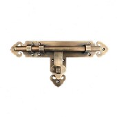 门门栓门闩V大铁门拴中式 门锁木门铜插销插庭院户外门仿古锁 老式