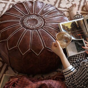 专用懒人榻榻米垫子圆形套摩洛哥坐墩打坐冥想家用蒲团坐垫坐垫大