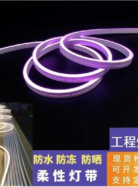 led灯带 户外亮化工程柔软柔性灯条12v24v低压防水超亮线形灯COB