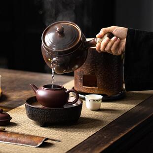 围炉煮茶陶瓷提梁壶木炭烤火温茶炉家用火炉户外烧烤灌灌烤奶