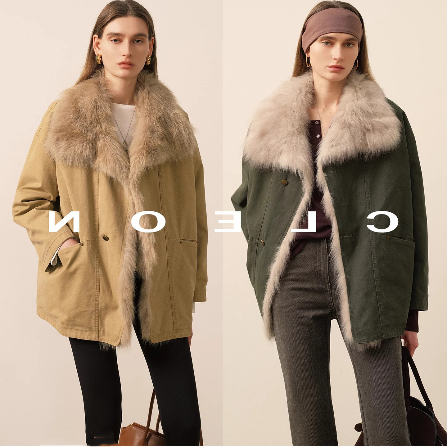 中长款加厚防风保暖派克服外套女