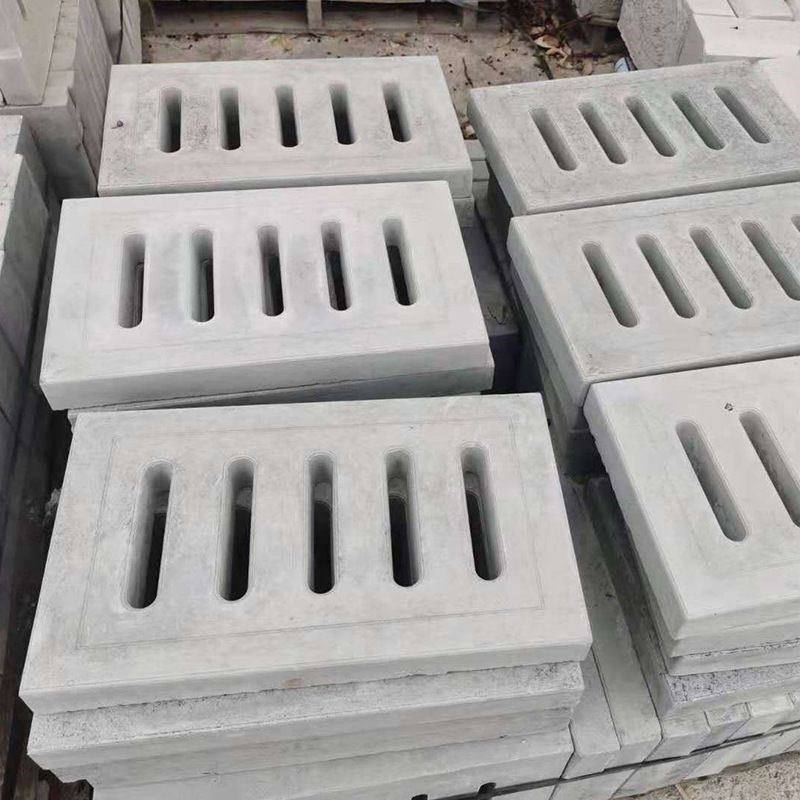 水泥钢纤维井盖排水沟盖板钢筋混泥土盖板操场跑S道专用盖板电力