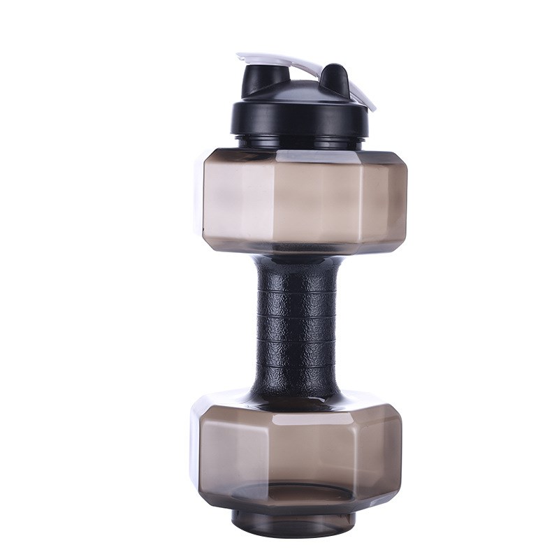 夏季户外网红g创意运动水壶塑料哑铃杯2600ML大容量健身杯水杯