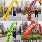 龙空竹龙龙龙龙健身儿童广场舞舞彩带飘带道具狮狮产龙舞灯演表甩