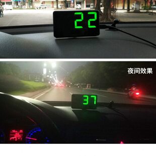 GPS抬头显示器速度里程表HUD汽车通用车载超速报警器车用提醒车速