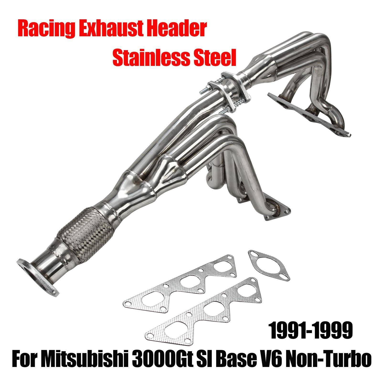 V6不锈钢排气管header适用91-99 Mitsubishi 3000GT Stealth DOHC