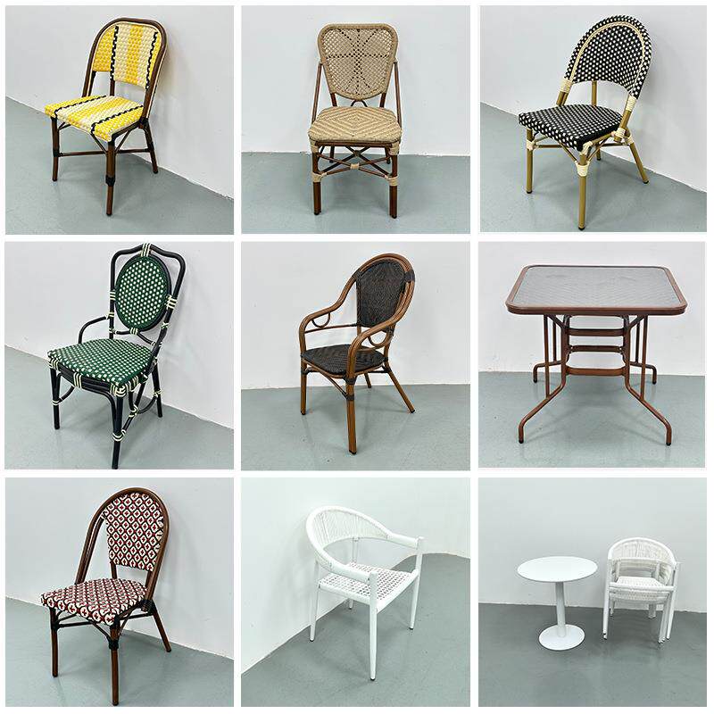 户外庭院桌椅套装室外露天花园休闲咖啡店靠椅桌椅系列组合